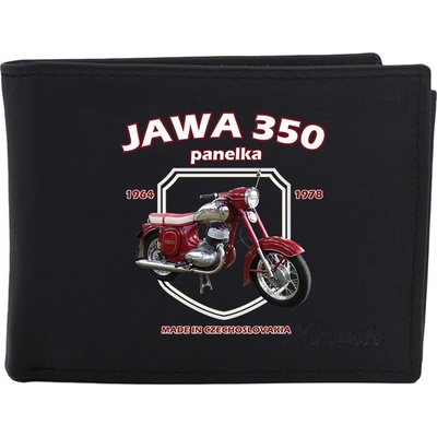 Striker kožená Jawa 350 Panelka černá