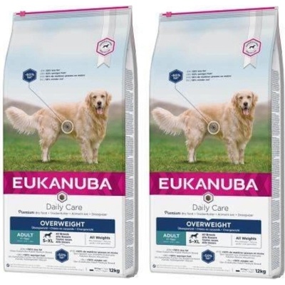 Eukanuba Daily Care Overweight Adult Dog 2 x 12 kg