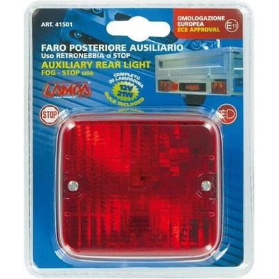 LAMPA (ITALY) Zadní mlhové světlo červené 70x80mm, 41501