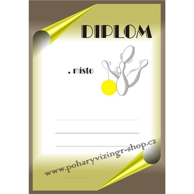 VIZINGR Kuželky diplom A4 č.7