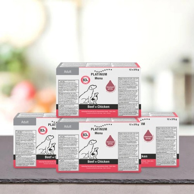 Platinum Menu Beef Chicken 48 x 375 g