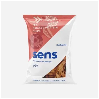 Sens Proteínové chipsy s cvrččím proteínom pikantná paprika 80 g
