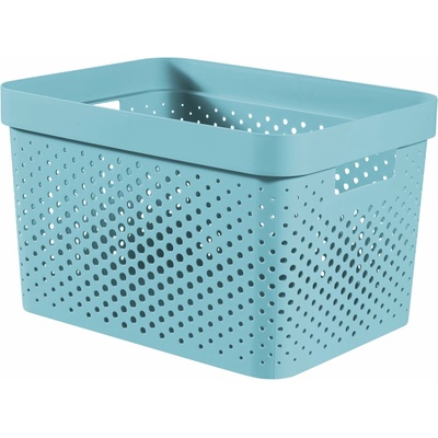 Curver Infinity 17 l Úložný box 36 x 27 x 22 cm, recyklovaný plast, modrý 04740-W19