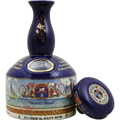 Pusser´s British Navy Nelsons Blood Yachting Decanter 15y 42% 1 l (holá láhev)