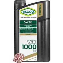 Yacco VX 1000 LL 5W-40 2 l