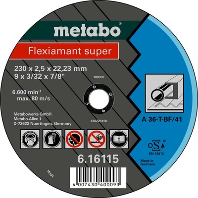 Metabo 616107000 rezný kotúč rovný 125 mm 25 ks kov; 616107000