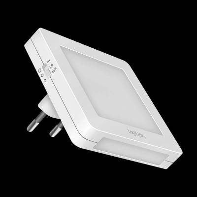 LogiLink LED нощна лампа със сензор за здрач, квадратна, 3014 LED x4