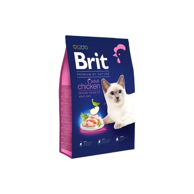 Brit Premium by Nature Cat Adult Chicken - Пълноценна храна за котки с пиле