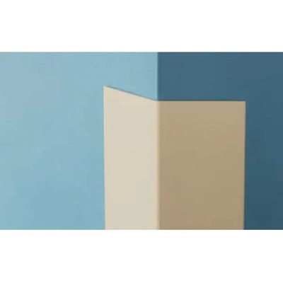 Ochranný rohový profil s volitelným úhlem – sněhově bílá, 50×50×1500 mm