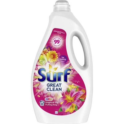 Surf Течен гел за пране Surf Tropical Lily & Ylang Ylang 3L - 60 изпирания (8710447400678)