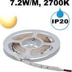 UltraLux ПРОФЕСИОНАЛНА led ЛЕНТА 7.2w/m, 2700k, 24v dc, 70 led/m, smd2835 (pn2870w)