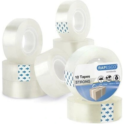 RAPESCO Lepiaca páska, 19 mm x 33 m, priehľadná