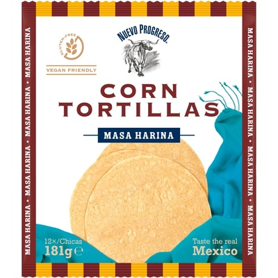Nuevo Tortilla kukuřičná 15 cm progreso bez lepku 181g