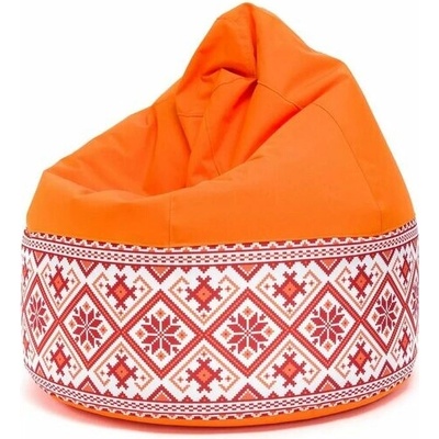 TiaHome Sedací vak Viper Folk Outdoor Oranžová