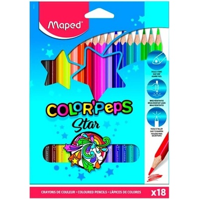 Maped Color'Peps Star farebné ceruzky 18 ks