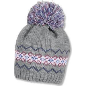 Sterntaler Плетена зимна шапка Sterntaler - 51 cm, 18-24 месеца, сива (4701617-542) - baby