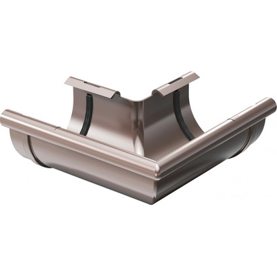 Gutta Aqua Plastový roh žľabu vonkajší 75 mm hnedá