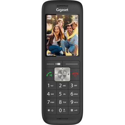 Gigaset CL660HX - Design DECT handset with charging cradle - Fritzbox compatible - high-quality cordless telephone for router and DECT base, black [German version] [Without base] - S30852-H2862-R144