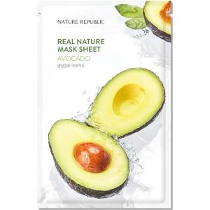 Nature republic Real Nature Avocado Sheet Mask - Хидратираща маска за лице с авокадо 1бр/23мл