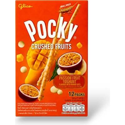 Pocky tyčinky s príchuťou marakujového jogurtu a kúskami manga GLICO 38 g
