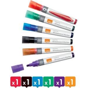 Nobo WB маркер LiquidInk кръгъл 3мм ас (6) (1901419)