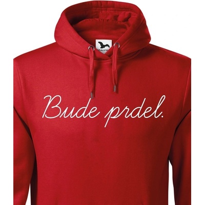 Canvas mikina Bude prdel Červená