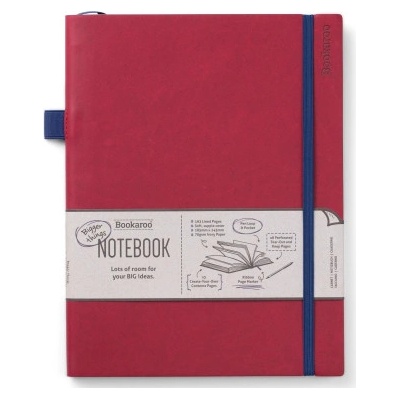 That company called if Bookaroo Bigger Things Notebook Journal - Dark Red