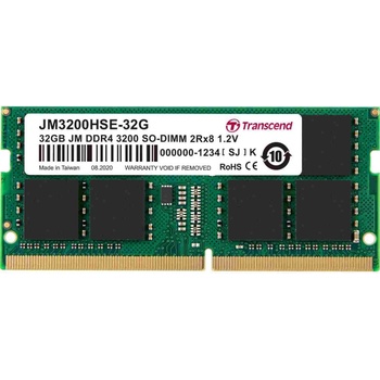 Transcend JetRAM DDR4 32GB 3200MHz CL22 JM3200HSE-32G