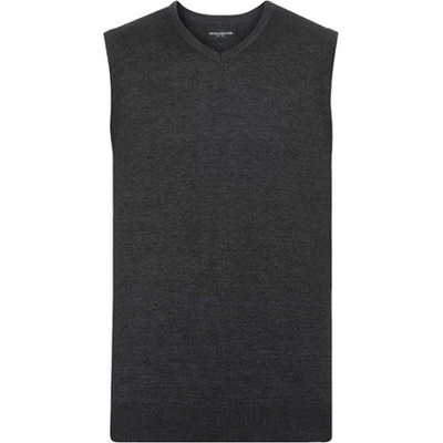 Russell pánska pletená vesta R-716M-0 charcoal marl