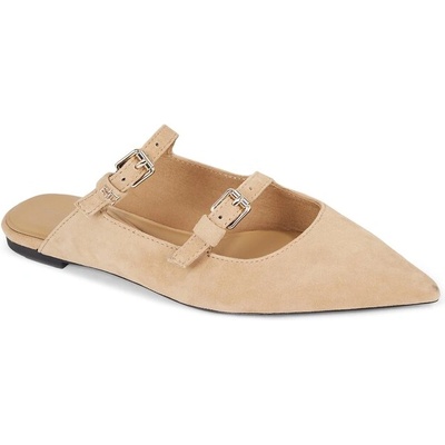 Tommy Hilfiger Чехли Tommy Hilfiger Th Pointe Suede Mule FW0FW07697 Classic Khaki RBL (Th Pointe Suede Mule FW0FW07697)