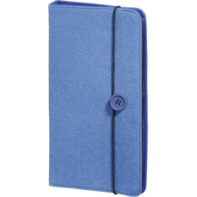HAMA Puzdro na CD/DVD/Blu-ray Felt 48, modré - 00095677