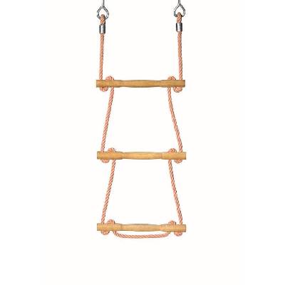 BERGER – HUCK Lanový žebřík Herkules PES 16 mm, akátové příčky, 3 ks/m, modrý