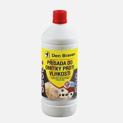 Den Braven Příměs do omítky proti vlhkosti 1 l láhev nažloutlá