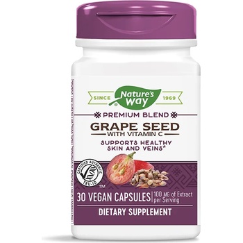 Nature's Way Grape Seed with Vitamin C, 30 капсули, Nature's Way