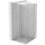 Mexen Rox плъзгаща се душ кабина 120 x 120 см, прозрачно стъкло, матиран никел - 8C2-120-120-97-00 (8C2-120-120-97-00)