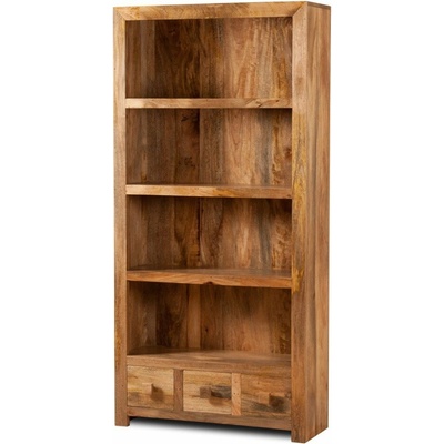 AV interiery Knihovna z masivu manga 90x35x180 HINA KNK