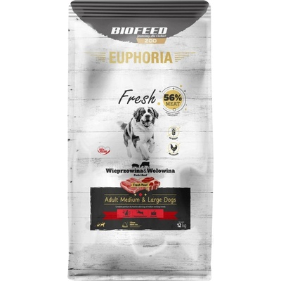 Biofeed Euphoria Fresh Adult Medium & Large Pork with beef 12 kg