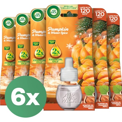 Air Wick Spiced Pumpkin Magic пълнител за електрически освежител за въздух 6x19ml (3328304)