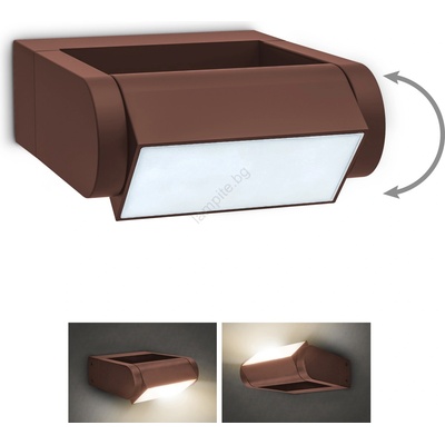 Brilagi - LED външно стенно осветително тяло CROTONE LED/7W/230V кафяво IP54 (BG2720)