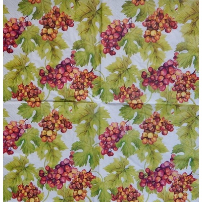 Paper Designe obrúsky Hroznové víno a listy 33x33cm
