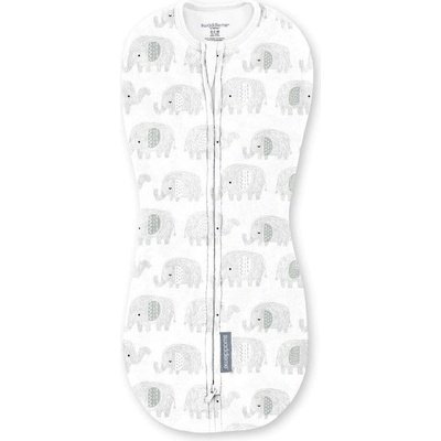 Ingenuity Чувалче за повиване SwaddleMe - Pod, 0-2 м, 1.0 Tog, Scribble Elephant (17234)