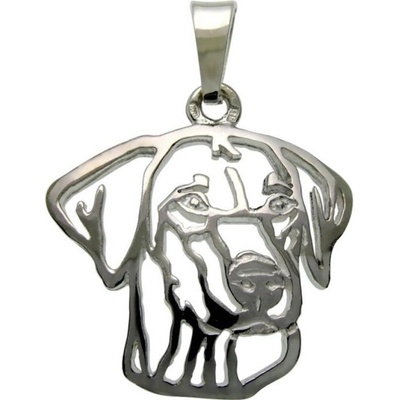 Stříbrné tlapky Rhodéský ridgeback stříbrný přívěšek 226