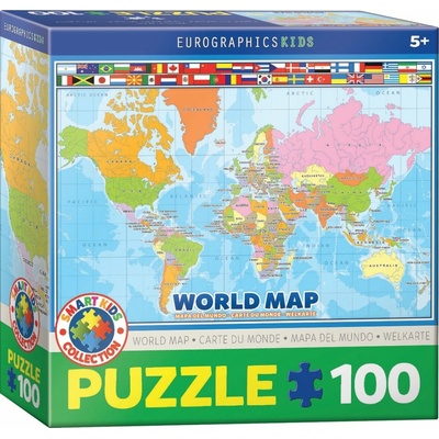 EuroGraphics Carte du monde 100 dílků