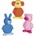 NOBBY Играчка латекс 3 вида животни със звук nobby - 13, 5 см, Германия 62404