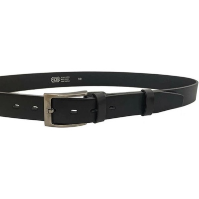 Belts 35-100-9 pánský kožený pásek černý