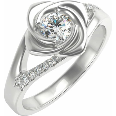 Eppi Zásnubní prsten ve tvaru růže s lab-grown diamanty Xalor RE41748