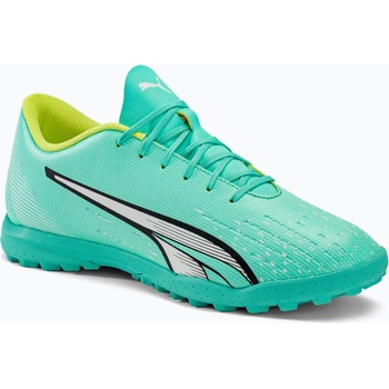 PUMA Мъжки футболни обувки PUMA Ultra Play TT electric peppermint/puma white/fast yellow