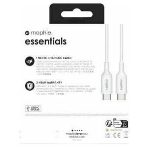 Zagg Mophie Essentials - USB-C to USB-C cable 1m (white)
