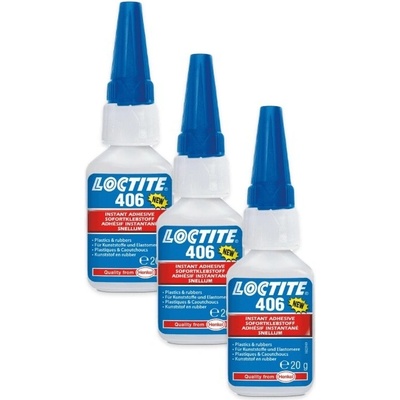 Loctite 406 sekundové lepidlo 20 g 3 ks