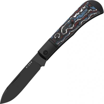 Kizer Trestle D S90V, Matt DLC Ultra, Aluminum & Fat Carbon Ki3760A1